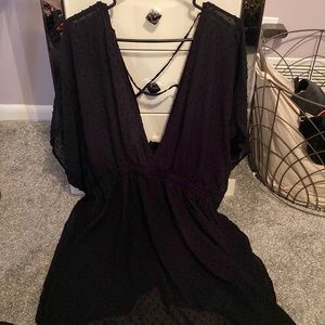 Sheer swimsuit cover up